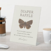 ウッドランドヴィンテージバタフライモスおむつラッフル 台座サイン (インサイチュ)