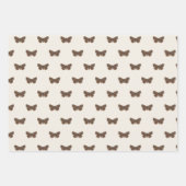 ウッドランドヴィンテージ植物性ベビーシャワー ラッピングペーパーシート (正面3)