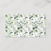 ウッドランド何個の安全ピン赤ちゃんシャワーカード プレイスカード (裏面)