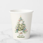 ウッドランド冬のクリスマスベビーシャワー 紙コップ (正面)