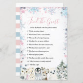 ウッドランド冬の動物のアーティックスがゲストゲームを見つける (正面/裏面)