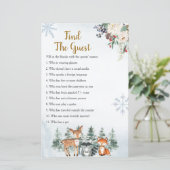 ウッドランド冬の動物の森のゲストゲームを見つける (スタンド正面)