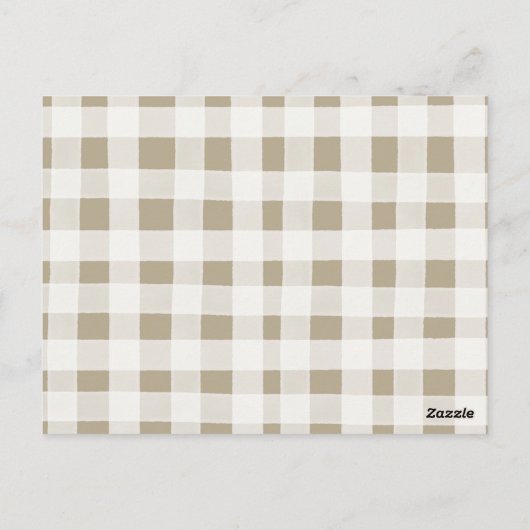 ウッドランド冬の動物の森の本ベビーポスト ポストカード (裏面)