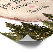 ウッドランド冬の森祈りの言葉ベビーポスター ポスター (角)