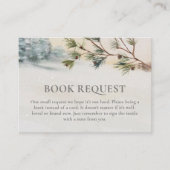 ウッドランド冬の赤ちゃんシャワー予約リクエスト エンクロージャーカード (正面)