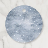 ウッドランド冬シャワー森林動物ギフトラベル フェイバータグ (裏面)