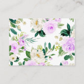 ウッドランド動物おむつラッフルカード エンクロージャーカード (裏面)