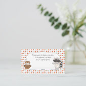 ウッドランド動物おむつラッフルチケット エンクロージャーカード (スタンド正面)