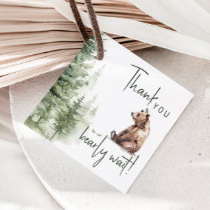 ウッドランド動物お待ちいただきありがとうございます フェイバータグ