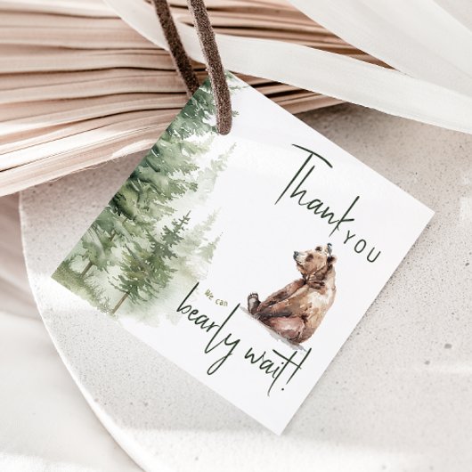 ウッドランド動物お待ちいただきありがとうございます フェイバータグ