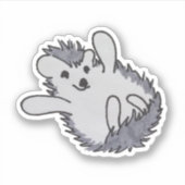 ウッドランド動物かわいいハッピーヘッジホッグ シール (正面)