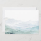 ウッドランド動物かわいい冬Oh男の子の赤ちゃんシャワー 招待状 (裏面)