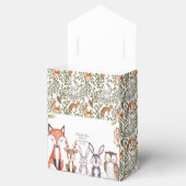 ウッドランド動物かわいい赤ちゃんシャワーありがとう フェイバーボックス (オープン)