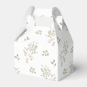 ウッドランド動物かわいい赤ちゃんシャワーありがとう フェイバーボックス (裏面サイド)