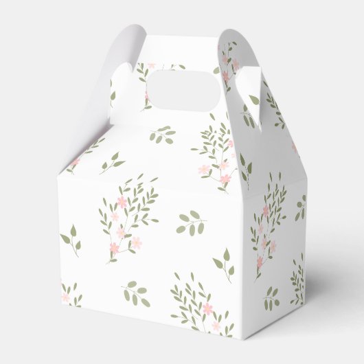 ウッドランド動物かわいい赤ちゃんシャワーありがとう フェイバーボックス (裏面サイド)