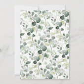 ウッドランド動物が赤ちゃんシャワーを通ってドライブ 招待状 (裏面)