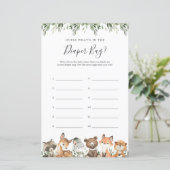 ウッドランド動物のおむつバッグ (スタンド正面)