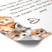 ウッドランド動物のテーマどのように大きい彼女の腹のゲーム ポスター (角)