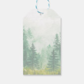 ウッドランド動物のフローラ赤ちゃんシャワーありがとう ギフトタグ (裏面)