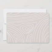 ウッドランド動物のベビーその冷たい外の赤ちゃんシャワー 招待状 (裏面)