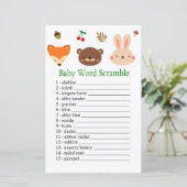 ウッドランド動物のベビー単語スクランブルゲーム (スタンド正面)