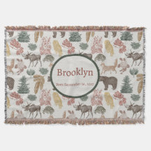 ウッドランド動物のベビー素朴 – クマ、キツネ、フクロウ