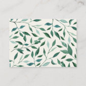 ウッドランド動物の友人ギフトディスプレイシャワーエンクロージャ エンクロージャーカード (裏面)