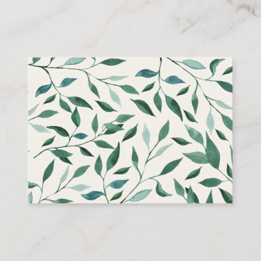 ウッドランド動物の友人ギフトディスプレイシャワーエンクロージャ エンクロージャーカード (裏面)