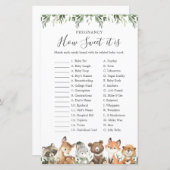 ウッドランド動物の妊娠それがゲームの甘さ (正面/裏面)