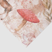 ウッドランド動物の森のアンティークヴィンテージ切り離し 薄葉紙 (詳細)