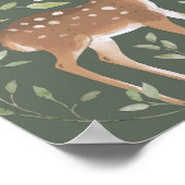 ウッドランド動物の森の赤ちゃんシャワー歓迎サイン ポスター (角)