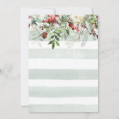 ウッドランド動物の森の赤ちゃんシャワー 招待状 (裏面)