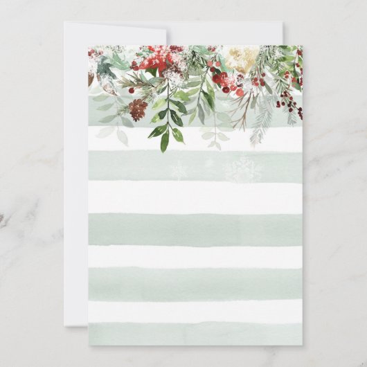 ウッドランド動物の森の赤ちゃんシャワー 招待状 (裏面)