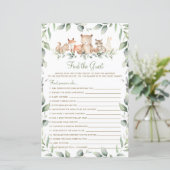 ウッドランド動物の緑がゲストゲームを見つける (スタンド正面)