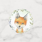 ウッドランド動物の緑の森の赤ちゃんシャワー コンフェッティ (スモール正面)