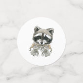 ウッドランド動物の赤ちゃんシャワーアドレス コンフェッティ (スモール正面)