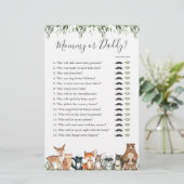 ウッドランド動物の赤ちゃんシャワーママまたはパパのゲーム (スタンド正面)