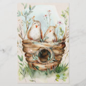 ウッドランド動物の赤ちゃんシャワーママまたはパパのゲーム チラシ (裏面)