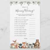 ウッドランド動物の赤ちゃんシャワー何ママ着て (正面)