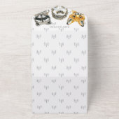 ウッドランド動物の赤ちゃんシャワー オールインワン招待状 (外側)