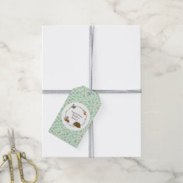 ウッドランド動物の赤ちゃんシャワー ギフトタグ