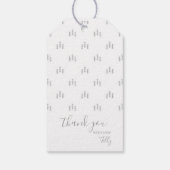 ウッドランド動物の赤ちゃんシャワー ギフトタグ (裏面)