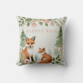 ウッドランド動物の赤ちゃんシャワー クッション (正面)