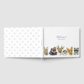 ウッドランド動物の赤ちゃんシャワー ゲストブック (全面)