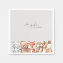 ウッドランド動物の赤ちゃんシャワー