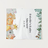 ウッドランド動物の赤ちゃんシャワー タペストリー (正面(横))