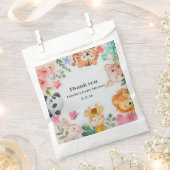 ウッドランド動物の赤ちゃんシャワー フェイバーバッグ (クリップ留めされた状態)