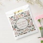 ウッドランド動物の赤ちゃんシャワー フェイバーバッグ (封をした状態)