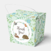 ウッドランド動物の赤ちゃんシャワー フェイバーボックス (裏面サイド)