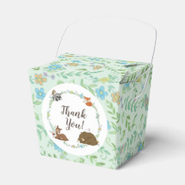 ウッドランド動物の赤ちゃんシャワー フェイバーボックス